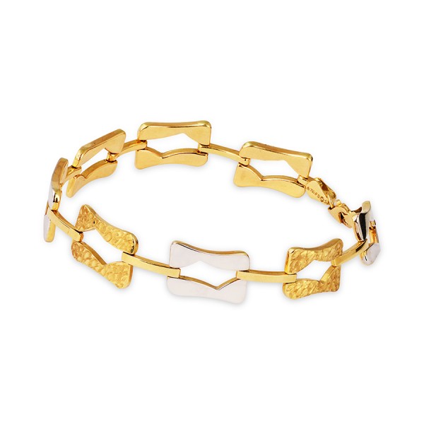 18 KT Yellow Gold Tennis Bracelets in 9.701 gms