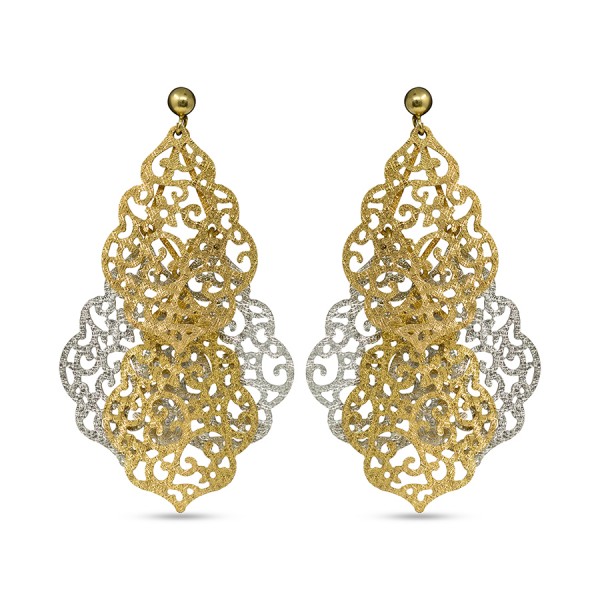 Modish Danglers and Drops in Yellow Gold  Modish Danglers and Drops in Yellow Gold
