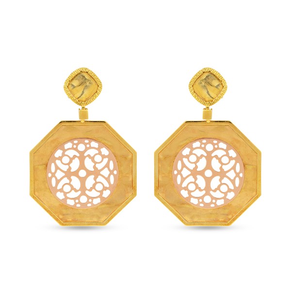Contemporary Danglers and Drops in Yellow Gold Contemporary Danglers and Drops in Yellow Gold