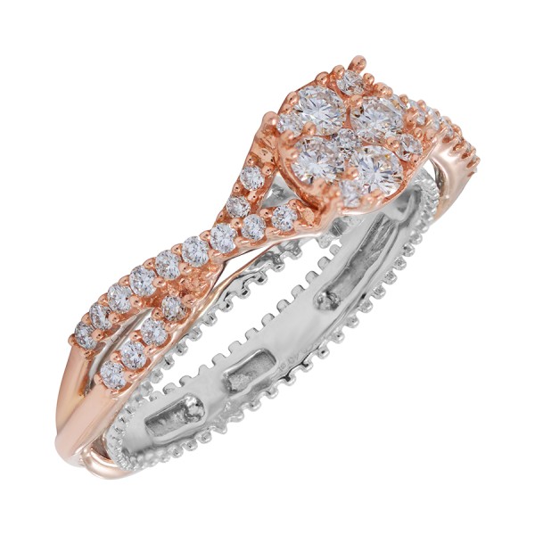 Modish Casual Rings in Rose Gold Modish Casual Rings in Rose Gold