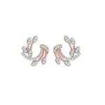 CHANDBALI STUDS WITH TOUCH OF LEAF & TRUNK 
