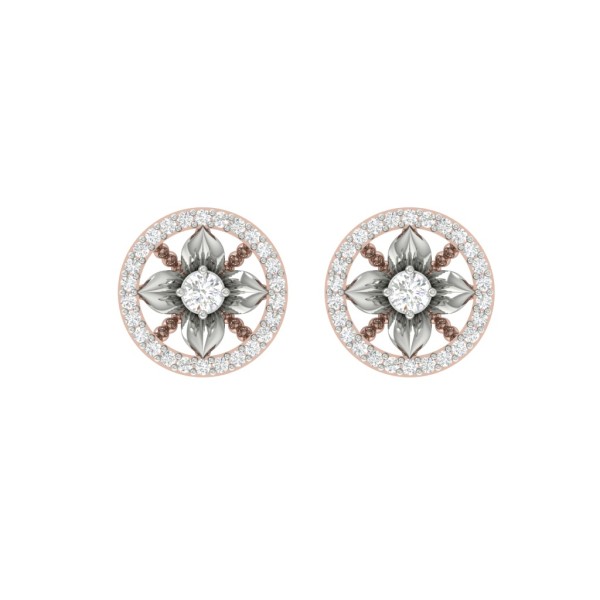 FLOWERET SOLITAIRE BULBOUS STUDS