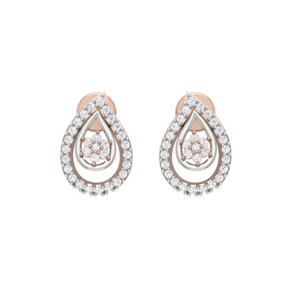 PARALLEL PEAR SHAPE EARRING