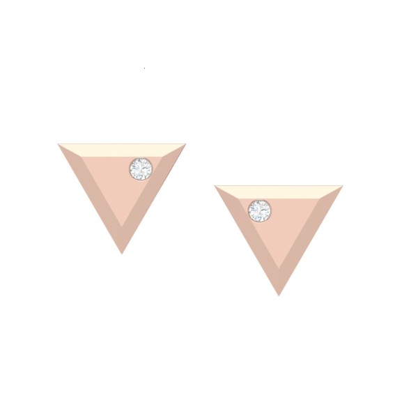 DIAMOND IN PYRAMID SOLITAIRE STUD 